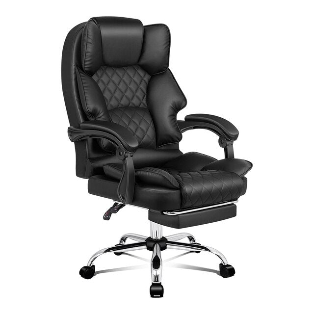ALFORDSON Office Chair Gaming Executive Computer Footrest PU Leather Work Seat