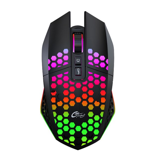 Gaming Mouse Rechargeable 2.4G Wireless Mouse 8 Keys 1600DPI Adjustable Ergonomic RGB LED Backlit Gamer Mouse For Laptop PC