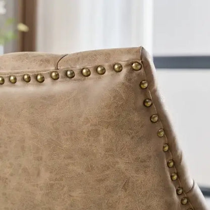 Rustic Brown Sheepskin Office Chair with Adjustable Functions