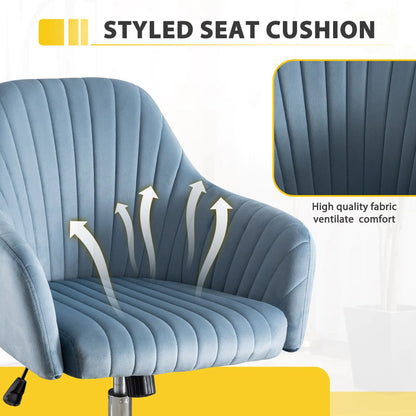 Velvet Swivel Home Office Chair