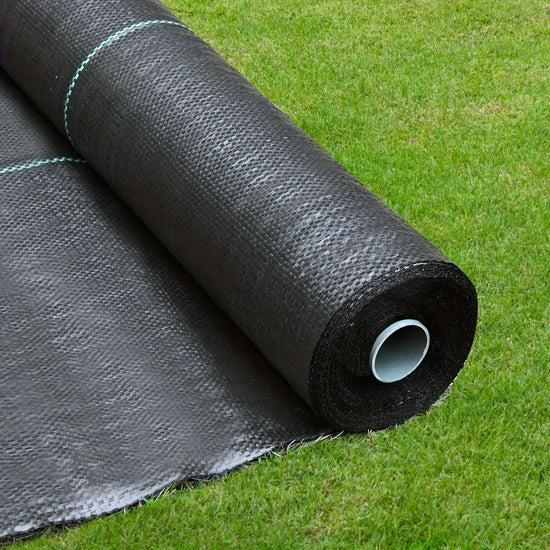 Durable Black Weed Barrier Fabric for Gardens  Lawns