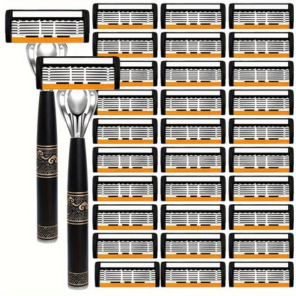 Premium UltraSharp Stainless Steel Mens Razor Set