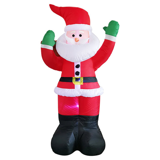 Festiss Christmas Inflatables Decoration With Built-in LED Light & Blower 1.8M Waving Santa