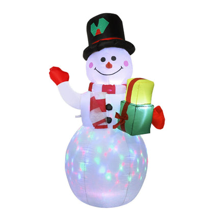 Festiss Christmas Inflatables Decoration With Built-in LED Light and Blower 1.5M Snowman