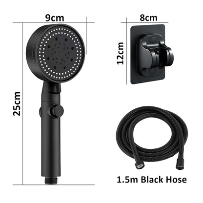 5-Modes Pressurized Shower Head